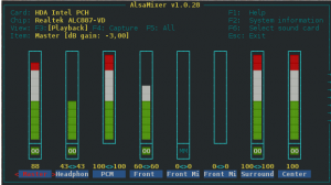 linux alsa, alsamixer linux, alsa under linux