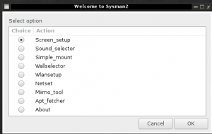 Sysman2 gui