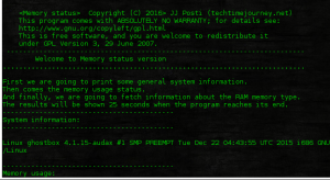 memory status linux