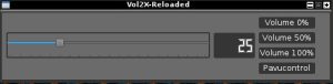 vol2x, linux volume control, linux volume control app, linux applications, lightweigth volume control linux, control sound linux, control bluetooth sound level linux, control hdmi sound level linux, control multiple device volume linux