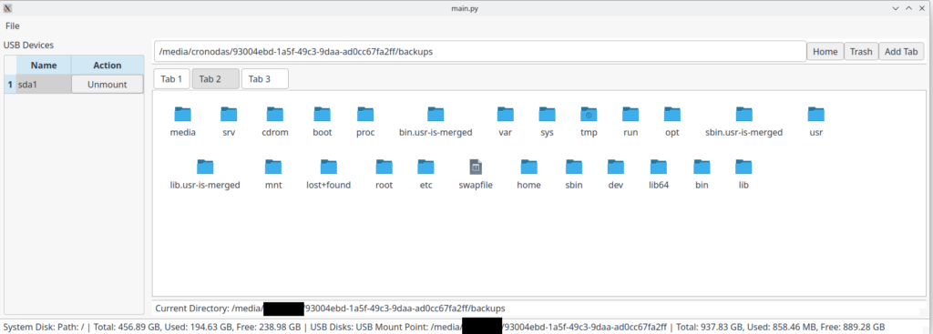 Linux file manager: Spin FM